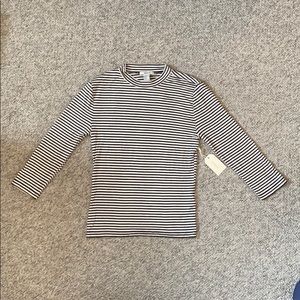 *NWT* Forever 21 Striped Mock Neck Top